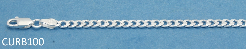 100 Curb Chain Sterling Silver