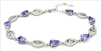 CZBR003 - Sterling Silver CZ Bracelet