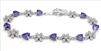 CZBR011 - Sterling Silver CZ Bracelet
