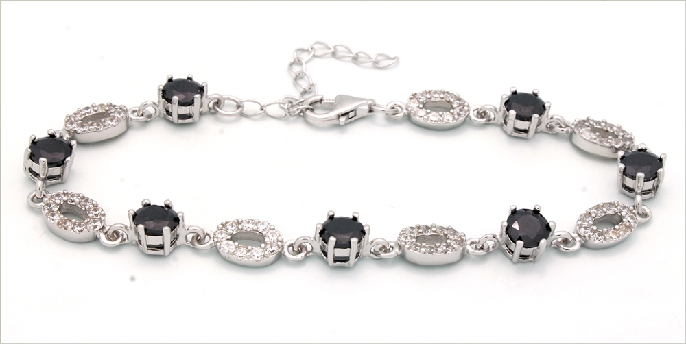 CZBR014 - Sterling Silver CZ Bracelet