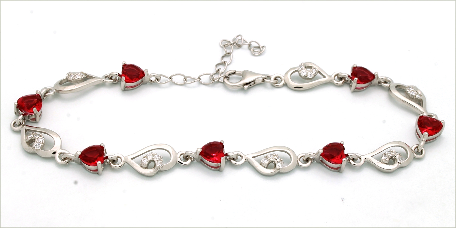 CZBR032 - Sterling Silver CZ Bracelet