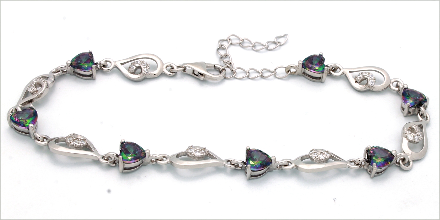 CZBR034 - Sterling Silver CZ Bracelet