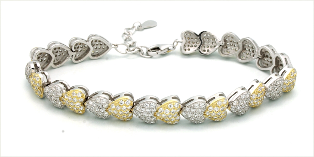 CZBR041 - Sterling Silver CZ Bracelet