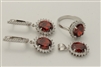 CZSS1014-GA Sterling Silver Oval CZ Sets