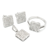 CZSS1030 Sterling Silver Round CZ Sets