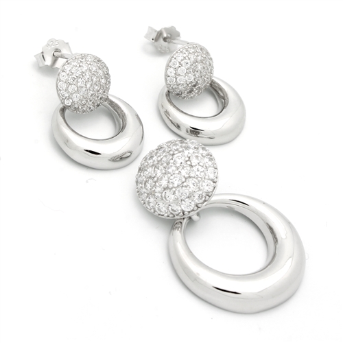 CZSS1031 Sterling Silver Round CZ Sets