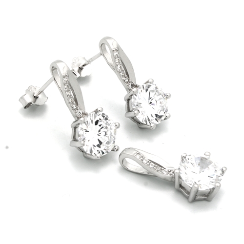 CZSS1033 Sterling Silver CZ Sets