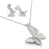 CZSS1036 Sterling Silver Butterfly CZ Sets