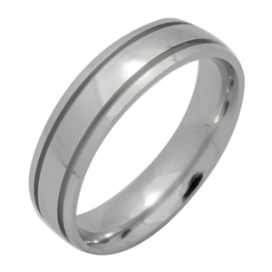 DCBR102 - Silver DC Band Ring