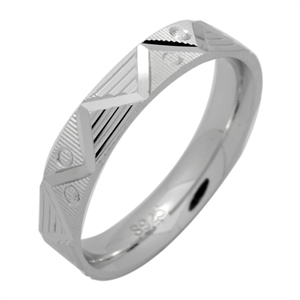DCBR103 - Silver DC Band Ring