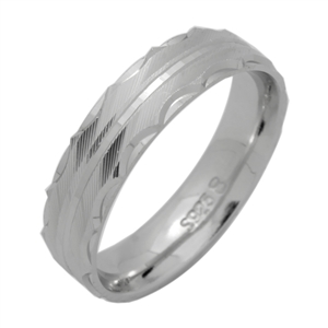 DCBR104 - Silver DC Band Ring