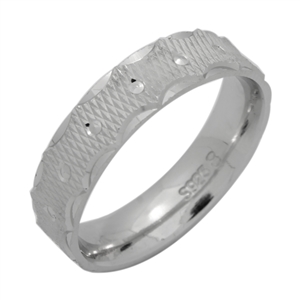 DCBR105 - Silver DC Band Ring