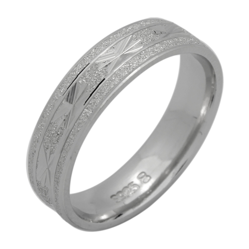 DCBR106 - Silver DC Band Ring