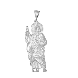 DCP1014 Silver Regular DC San Judas Pendant 75mm