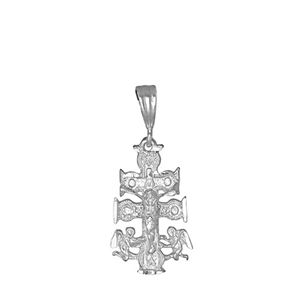 DCP1023 Silver DC Caravaca Cross Pendant