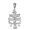 DCP1026 Silver DC Caravaca Cross Pendant 38mm