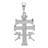 DCP1027 Silver DC Caravaca Cross Pendant 42mm