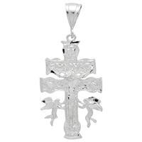 DCP1028 Silver DC Caravaca Cross Pendant 55mm