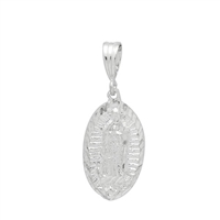 DCP1029 Silver Guadalupe Pendant 26mm