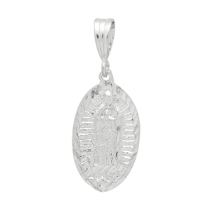 DCP1030 Silver Guadalupe Pendant 29mm