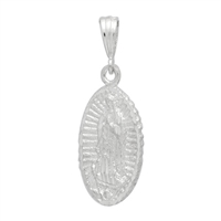 DCP1031 Silver Guadalupe Pendant 38mm