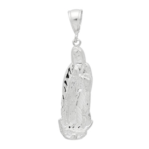 DCP1032 Silver Guadalupe Pendant 42mm