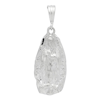 DCP1033 Silver Guadalupe Pendant 35mm