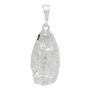 DCP1033 Silver Guadalupe Pendant 35mm