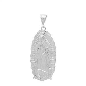 DCP1034 Silver Guadalupe Pendant 55mm