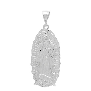 DCP1035 Silver Guadalupe Pendant 65mm