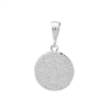 DCP1039 Silver DC Aztec Calendar Pendant 19mm