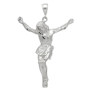 DCP1061 Silver DC Jesus Pendant 65mm