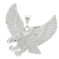 DCP1076 Silver DC Eagle Pendant 68mm