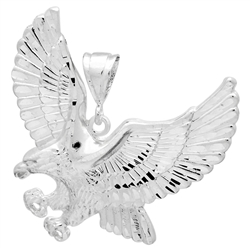 DCP1077 Silver DC Eagle Pendant 60mm