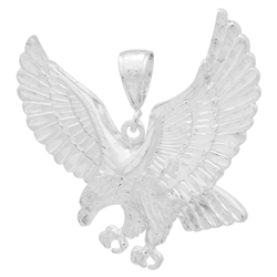 DCP1078 Silver DC Eagle Pendant 47mm