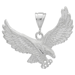 DCP1082 Silver DC Eagle Pendant 60mm