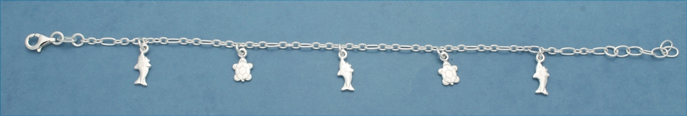 DJ76739B/4 Silver Charm Bracelet