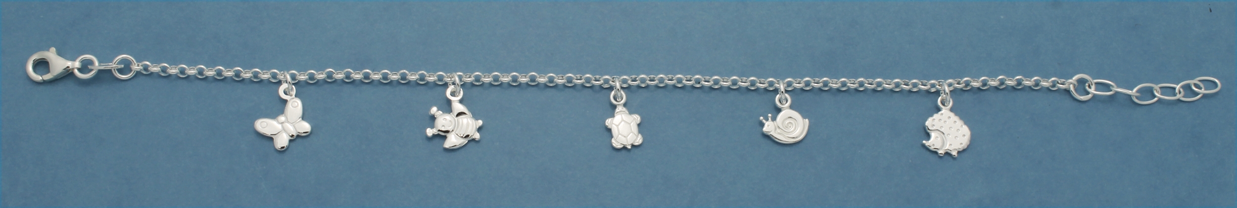 DJ77337B/6 Silver Charm Bracelet