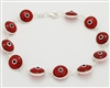 EEB07- Sterling Silver Evil Eye Bracelet