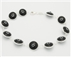 EEB17- Sterling Silver Evil Eye Bracelet