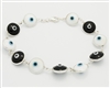 EEB19- Sterling Silver Evil Eye Bracelet