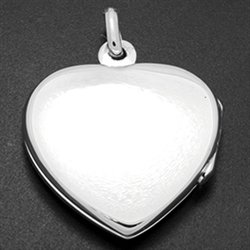 LPS1006 - Silver Heart Plain Locket