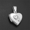 LPS1030 - Silver Small Double Heart Mom Locket