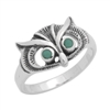 M-R1011-GT Silver Green Turquoise Ring