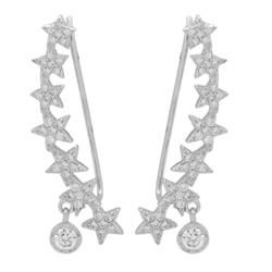MCER1024 - Sterling Silver Climbing Earrings