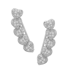 MCER1026 - Sterling Silver Climbing Earrings