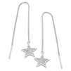 MCER1031 - Sterling Silver CZ Star Threader Earrings