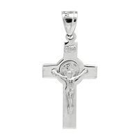 MI-P1008 Silver San Benito Cross Pendant 35mm