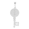 MI-P1009 Silver San Benito Key Pendant 40mm