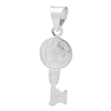 MI-P1021 Silver San Benito Key Pendant 25mm